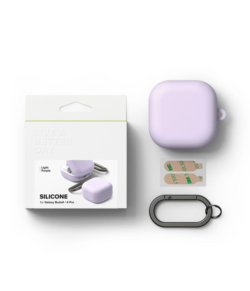 Silikone øretelefoner Til Samsung Galaxy Buds 4/4 Pro, Lys Lilla