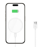 Tech Protect Qi15 W A33 Magnetisk Magsafe Trådløs Opladder Hvid