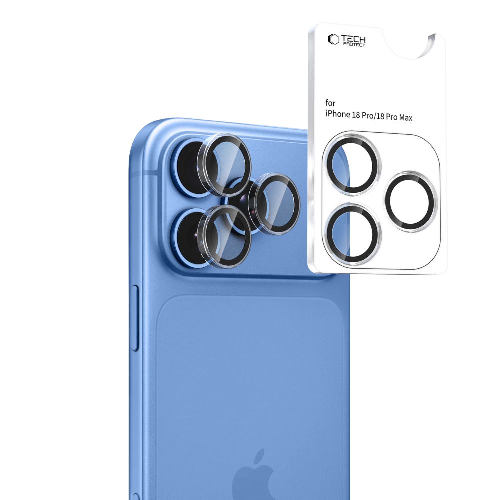 Kamera Beskyttelse Tech Protect Camring Fit+ Iphone 18 Pro / Max Clear
