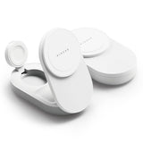 Ringke 3 I 1 Magnetisk Magsafe Trådløs Sammenklappelig Oplader 25 W Qi2.2 Hvid