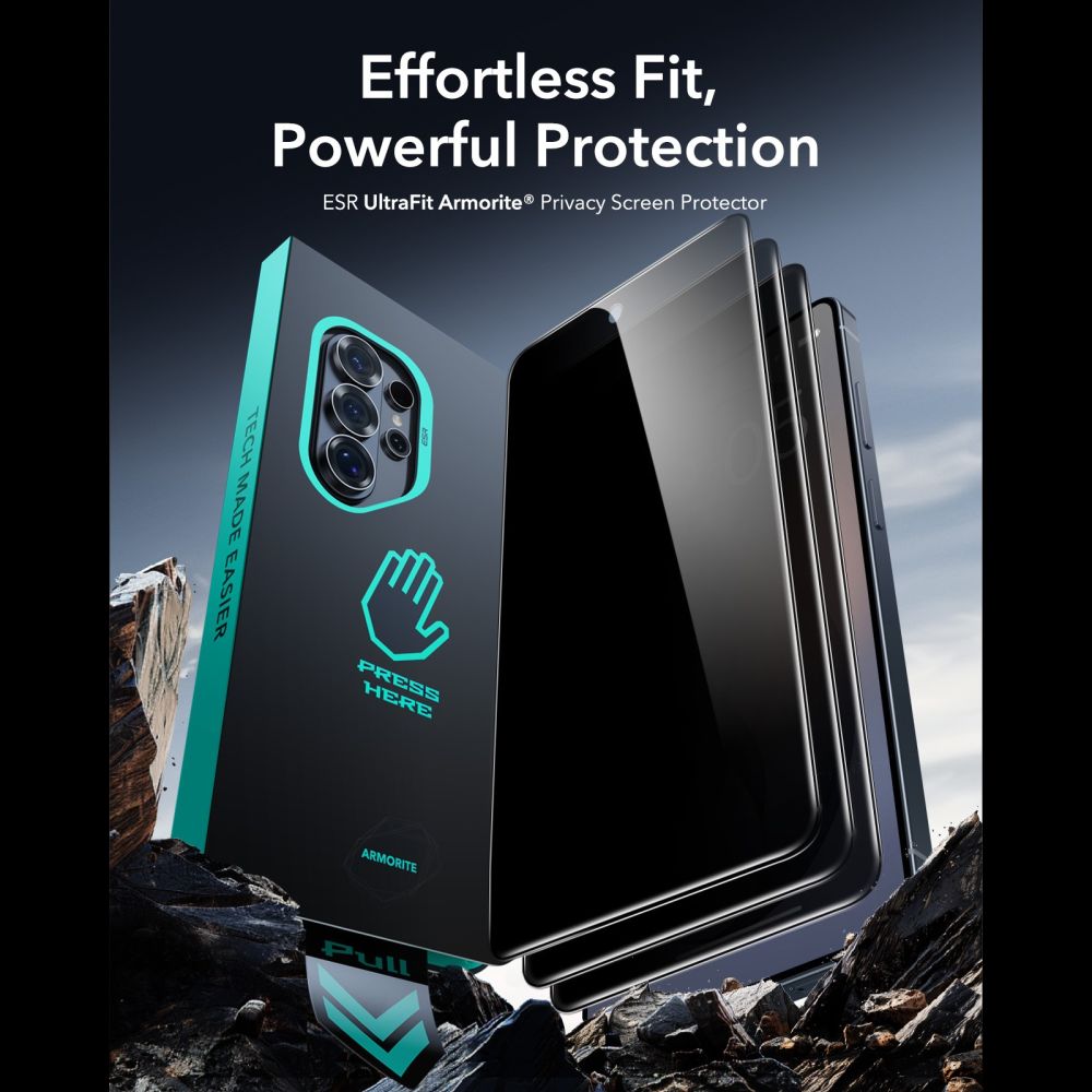 Privacyglas Esr Ultrafit Armorite Hærdet Glas Galaxy S26 Ultra Privacy