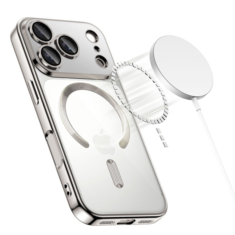 Tech Protect Magflex Magsafe Iphone 17 Pro Shiny Silver