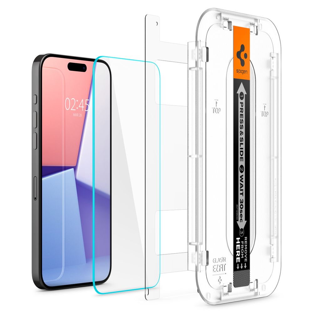 Hærdet Glas Spigen Glas.Tr ”Ez Fit” 2 Pack Iphone 15 Pro Max Clear
