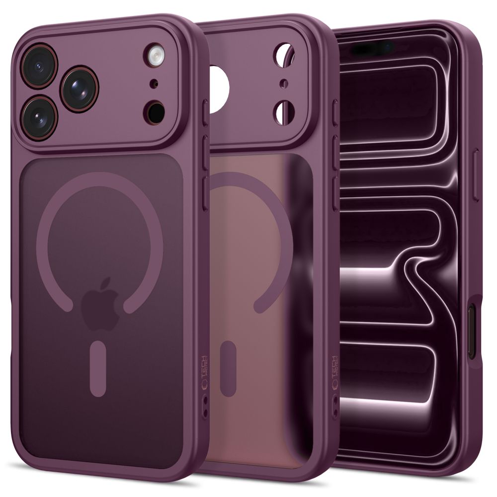 Tech Protect Basicmag Magsafe Iphone 17 Pro Max / 18 Pro Max Mat Burgundy