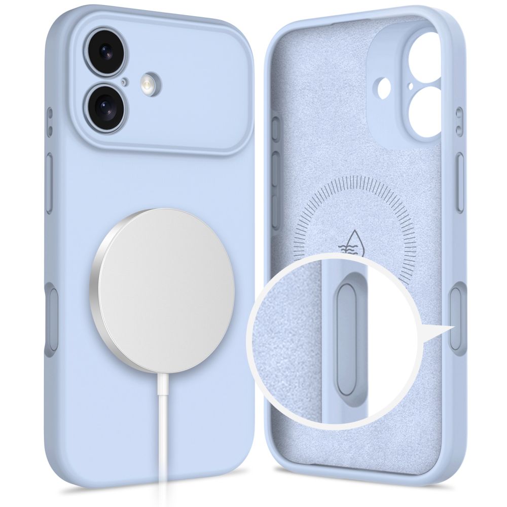 Tech Protect Silikone Magsafe Iphone 17 Mist Blå