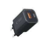 Tech Protect Ncm33 2 Port Netværksopladder Pd 33 W / Qc3.0 Sort