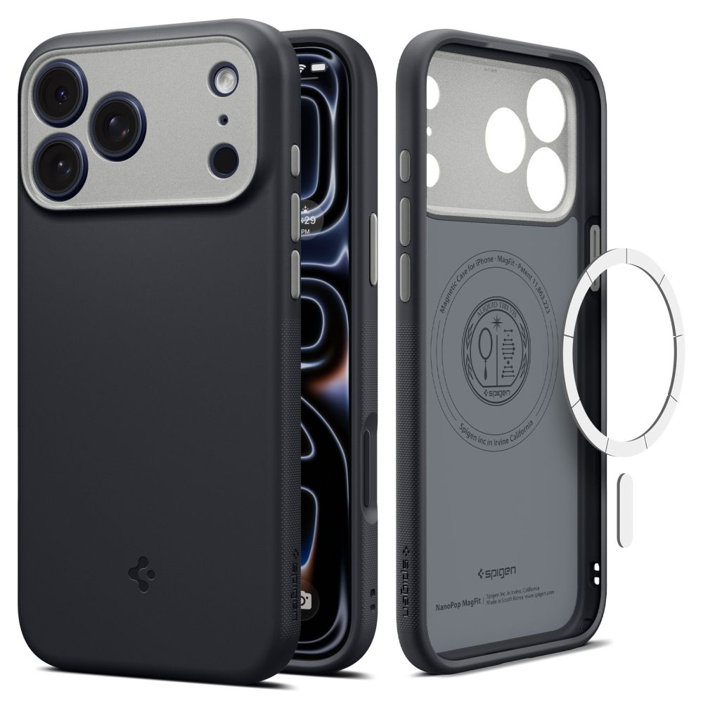Spigen Nano Pop Magsafe Iphone 17 Pro Max / 18 Pro Max Sort Sesam