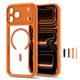 Tech Protect Magpeak Magsafe Cc Iphone 17 Pro / 18 Pro Cosmic Orange/Clear