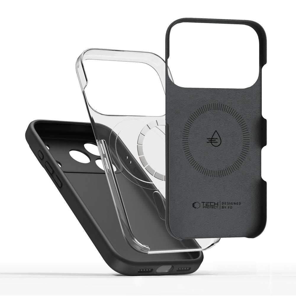 Tech Protect Silikone Magsafe Iphone 17 Pro Sort