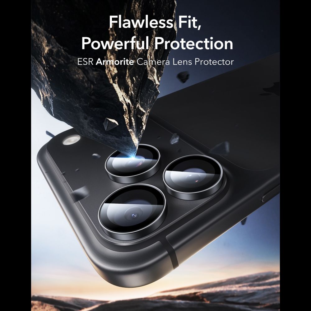 Kamera Beskyttelse Na Aparat Esr Armorite Camera Protector Iphone 18 Pro / 18 Pro Max Sort
