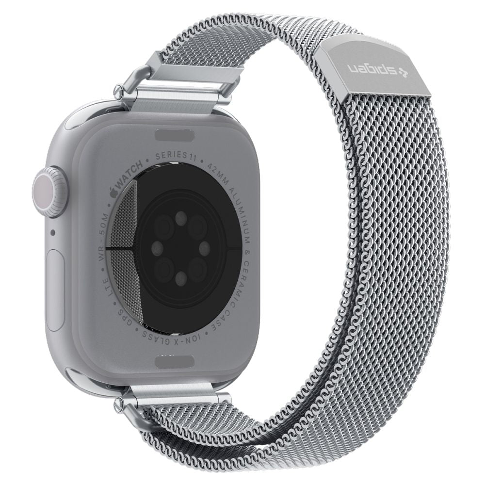 Spigen Wbm4 Remmen Til Apple Watch 8 / 9 / 10 / 11 / 12 / Se (40 / 41 / 42 Mm) Sølv