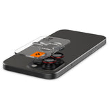 Kamera Beskyttelse Spigen Optik Pro L Series Glas.Tr ”Ez Fit” Kamera Beskyttelse 2 Pack Iphone 14 Pro / Max / 15 Pro / Max / 16 Pro / 16 Max / 17 Pro / 17 Max Sort/Rød