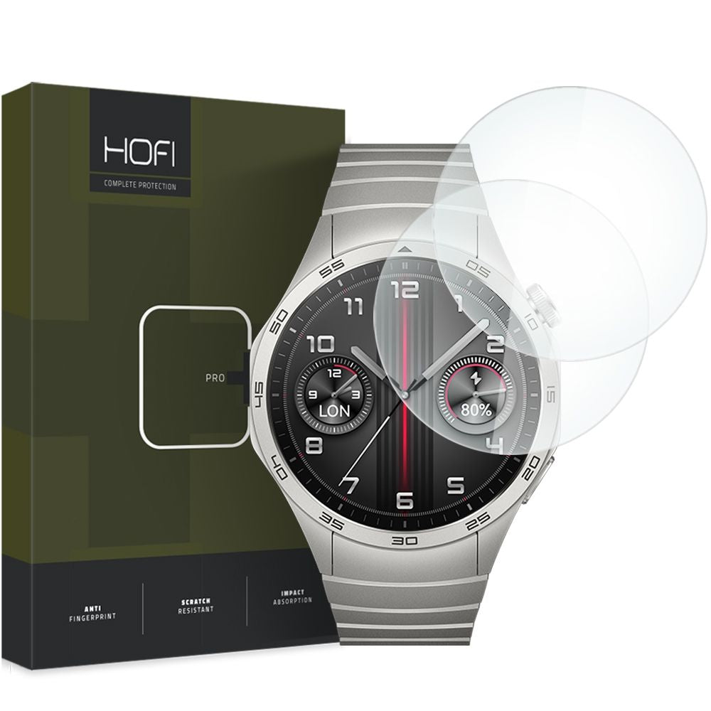 Hærdet Glas Hofi Glass Pro+ 2 Pack Huawei Watch Gt 4 (46 Mm) Klart