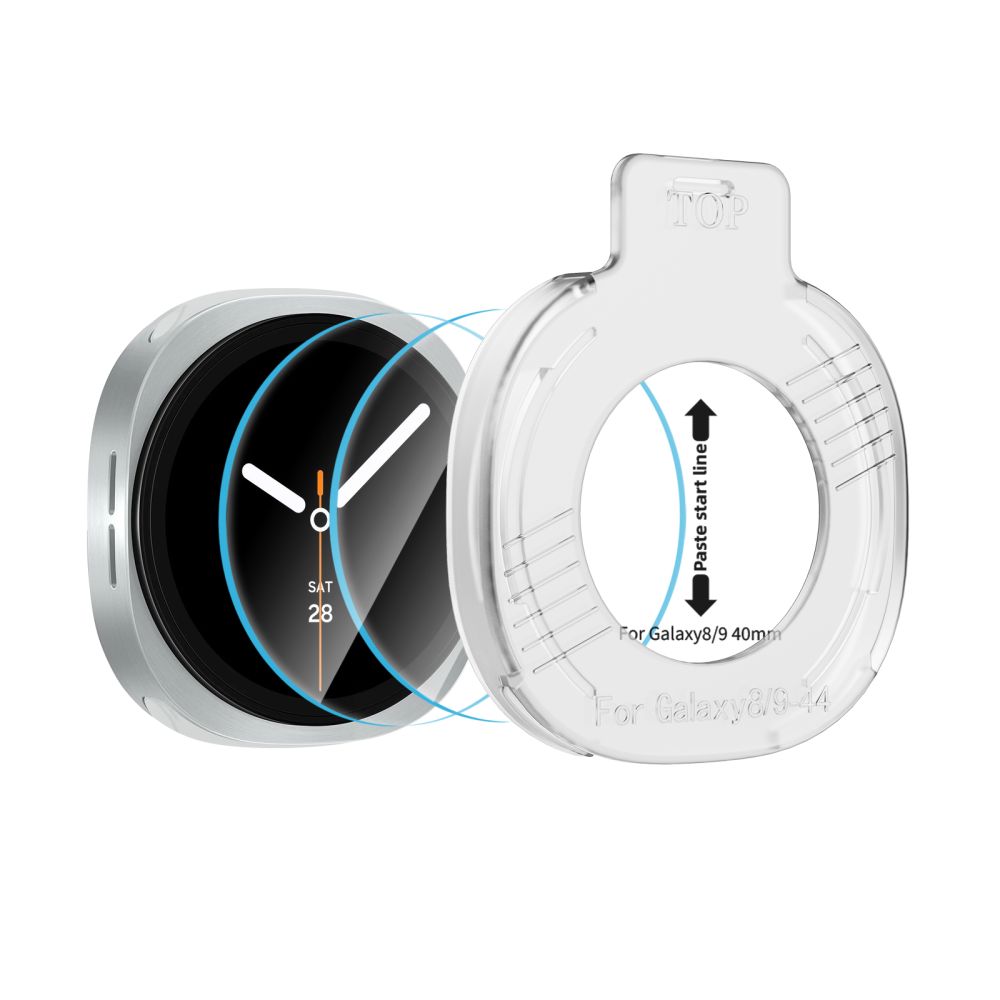 Hærdet Glas Tech Protect Easy Set+ 2 Pack Samsung Galaxy Watch 8/9 (40 Mm) Klar