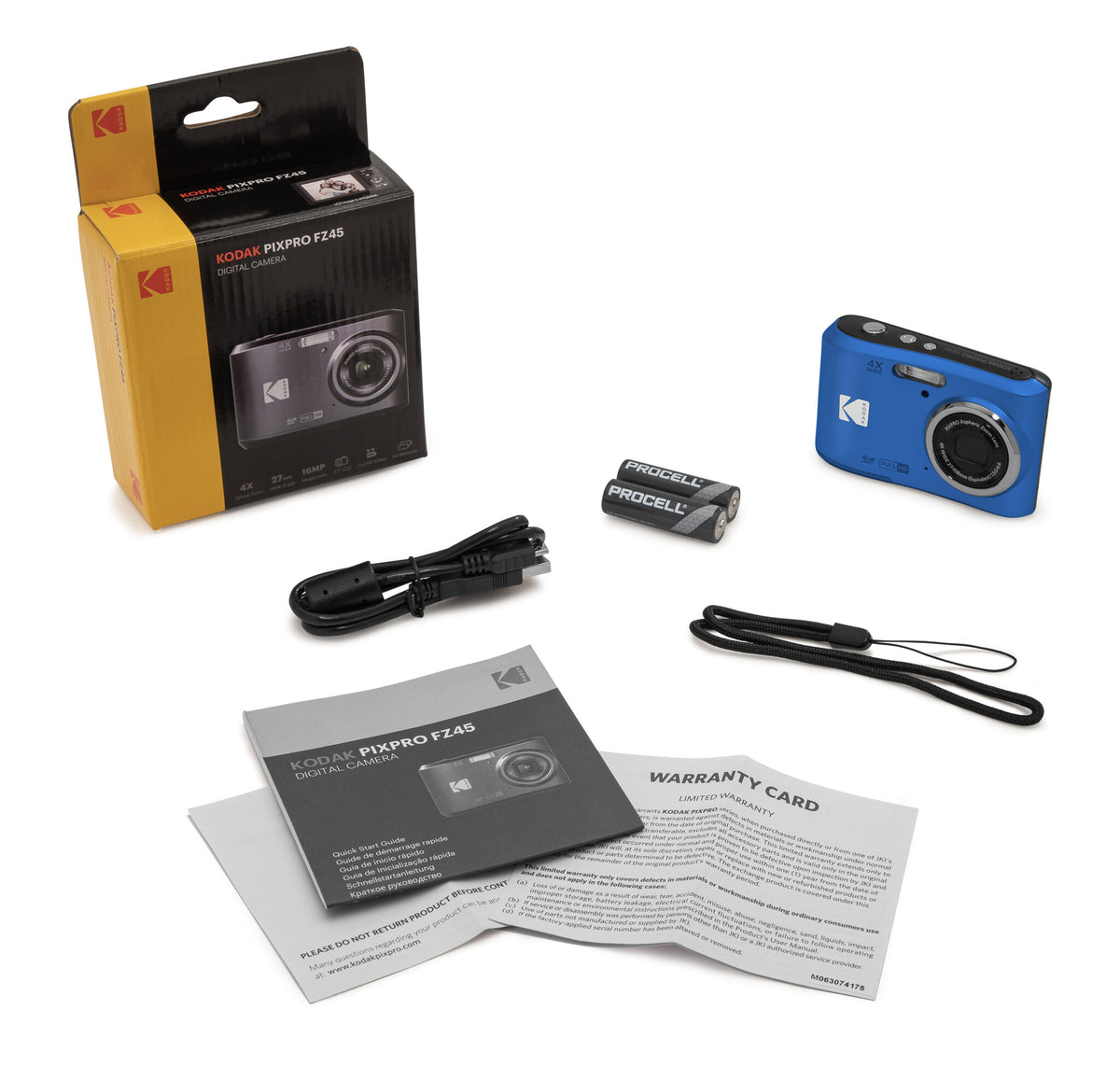 Kodak PIXPRO FZ45 1/2.3" Compact camera 16 MP CMOS 4608 x 3456 pixels Blue