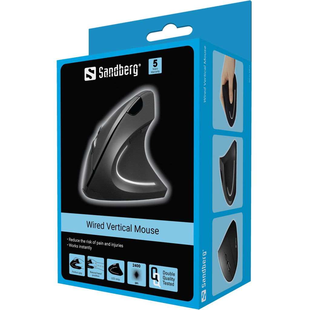 Sandberg 630-14 mus Kontor Højre hånd USB Type-A Optisk 2400 dpi