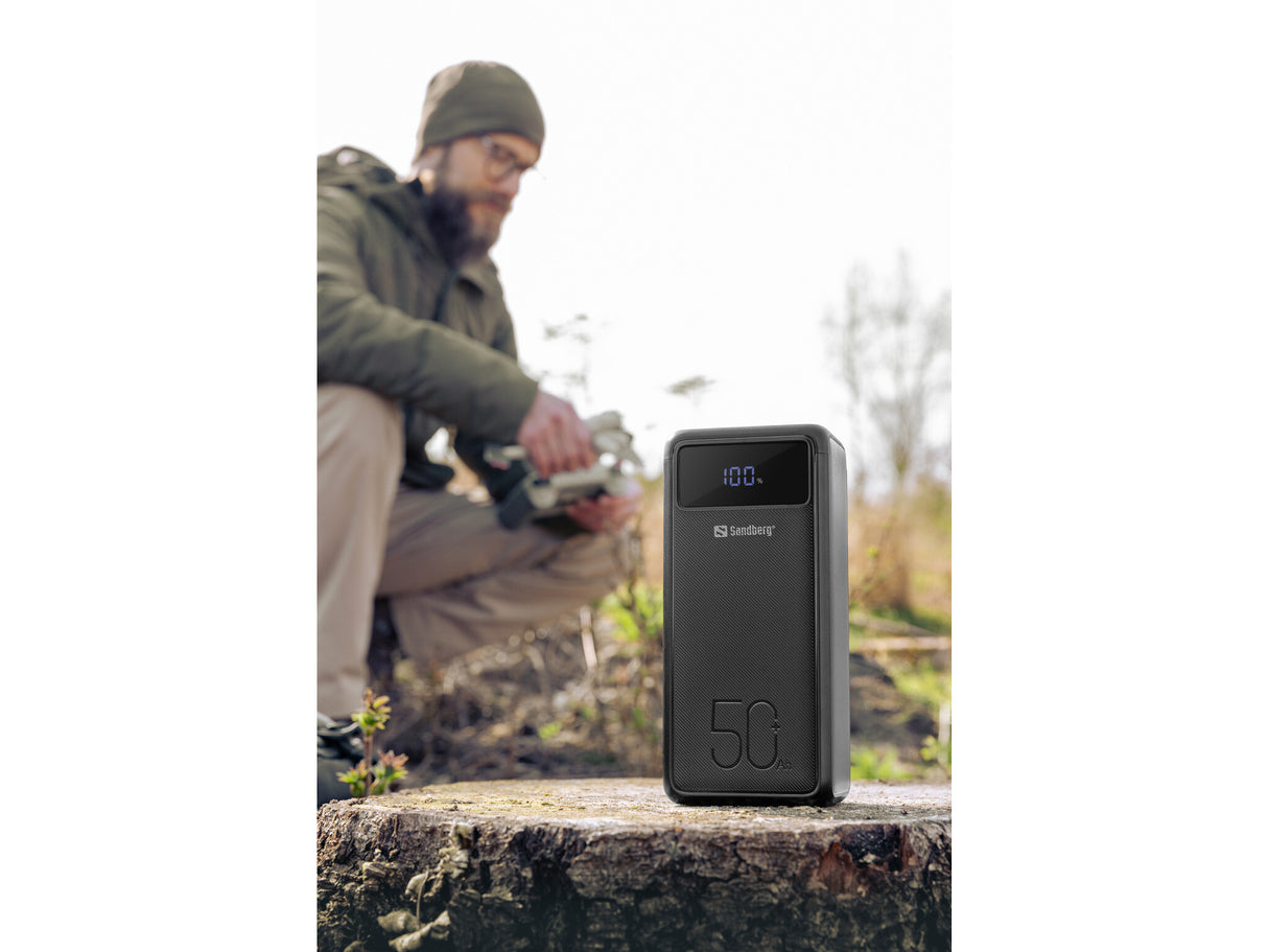 Sandberg 420-75 powerbank Lithium-Ion (Li-Ion) 50000 mAh Sort