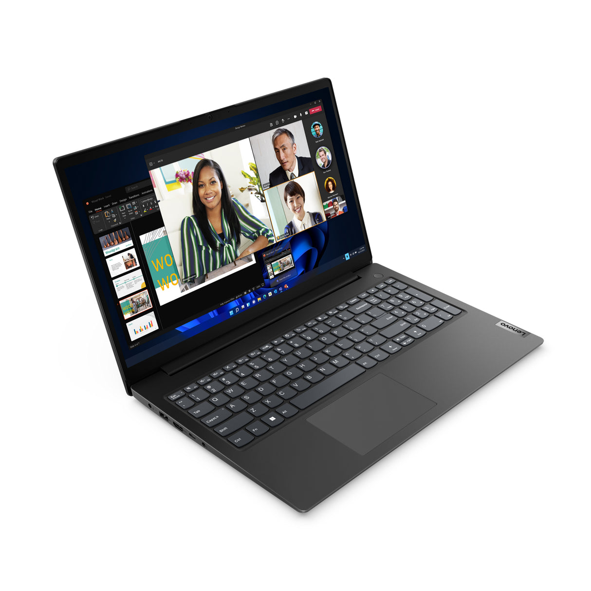 Lenovo V15 G4 AMN AMD Ryzen™ 5 7520U Laptop 39,6 cm (15.6") Fuld HD 16 GB LPDDR5-SDRAM 512 GB SSD Wi-Fi 6 (802.11ax) Windows 11 Pro Nordisk Sort