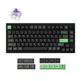 Keychron Lemokey P1 HE tastatur Universel USB + RF Wireless + Bluetooth Sort