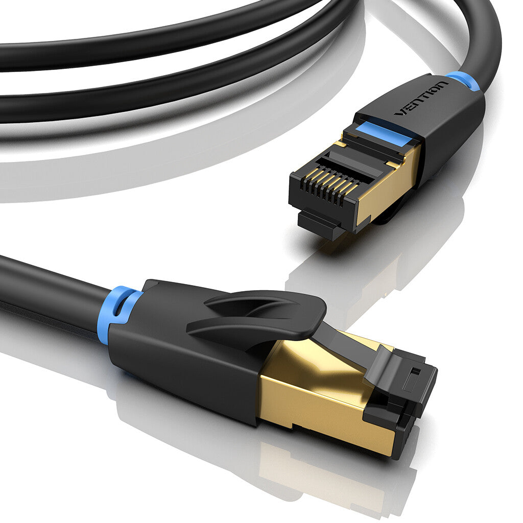 Vention IKABD netværkskabel Sort 0,5 m Cat8 S/FTP (S-STP)