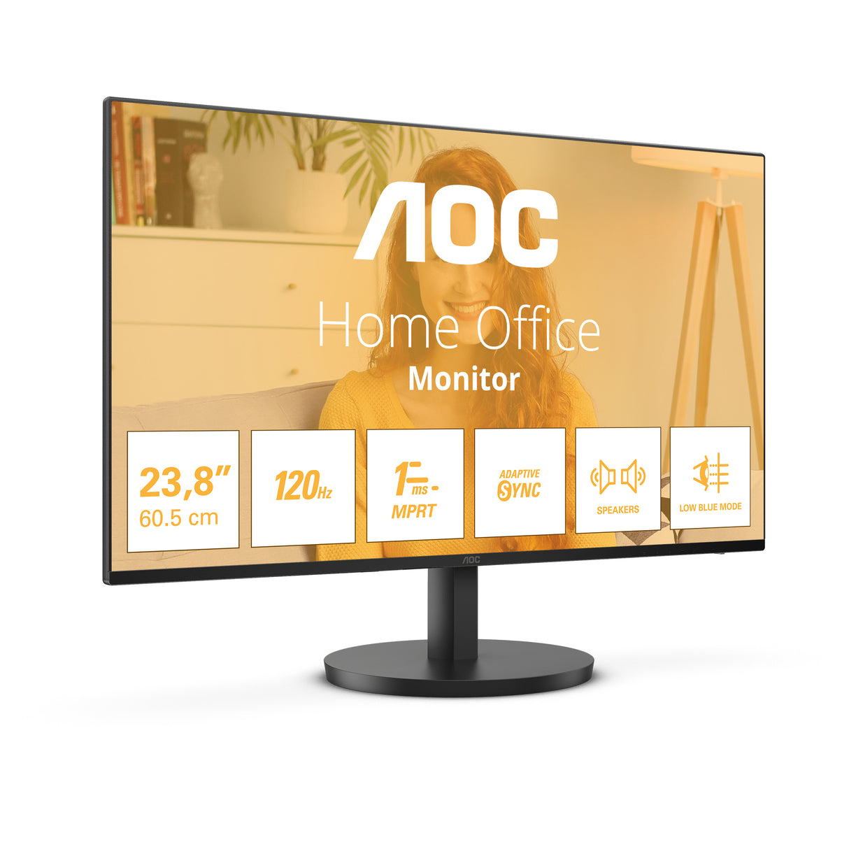 AOC B3 24B3QA2 computerskærm 60,5 cm (23.8") 1920 x 1080 pixel Fuld HD LED Sort