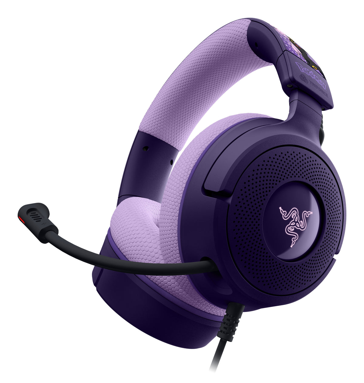 Razer Kraken V4 X - Espeon & Umbreon Edition Headset Wired Head-band Gaming USB Type-C / USB Type-A Purple, Black