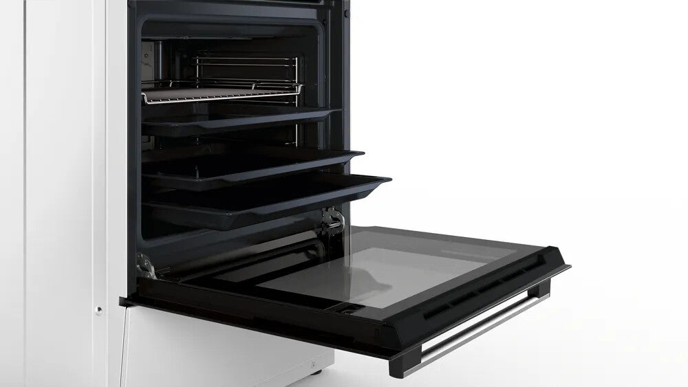 Bosch Serie 2 HLL09A020U komfur og ovn Fritstående komfur Elektrisk Keramisk Hvid