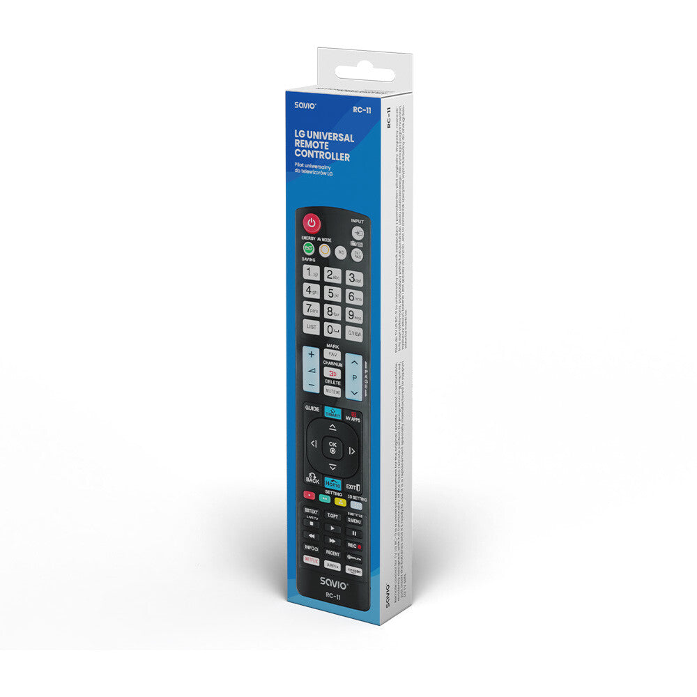 Savio RC-11 fjernbetjening IR trådløs TV Tryk på knapper
