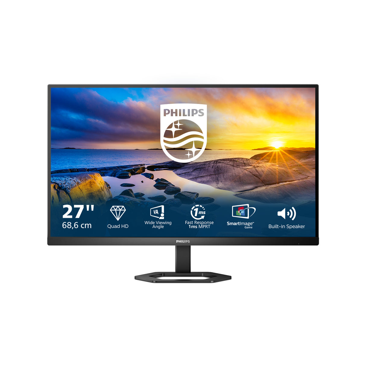 Philips 5000 series 27E1N5500LA/00 computerskærm 68,6 cm (27") 2560 x 1440 pixel Quad HD LCD Sort