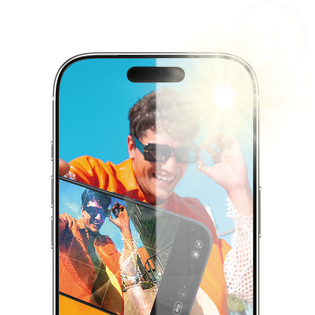 PanzerGlass ® Anti-Reflective Armor Skærmbeskyttelse iPhone 17 Pro m. EasyAligner