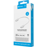 Sandberg 136-71 Lightning kabel 0,2 m Hvid