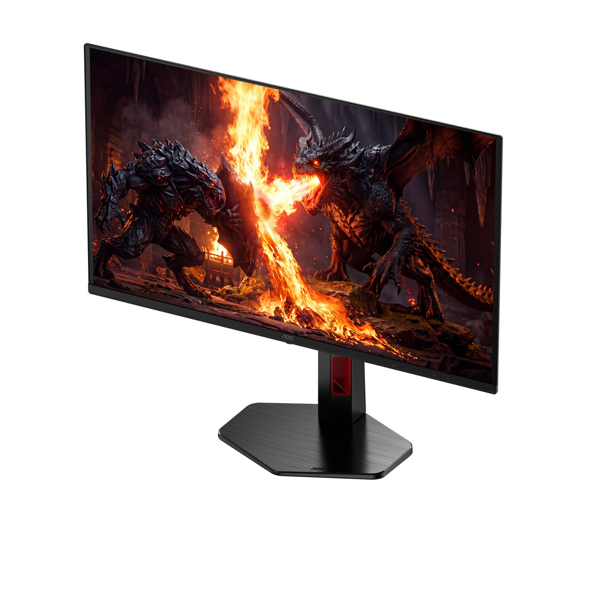 AOC G4 Q27G4SDR computerskærm 67,3 cm (26.5") 2560 x 1440 pixel Quad HD QD-OLED Sort, Rød
