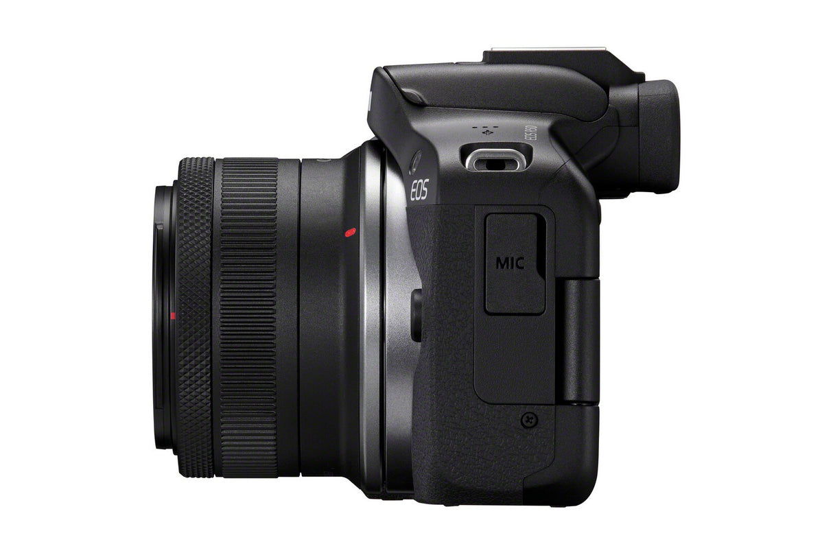 Canon EOS R50, Black + RF-S 18-45 IS STM + RF-S 55-210mm F5-7.1 IS STM Kit MILC 24,2 MP CMOS 6000 x 4000 pixel Sort