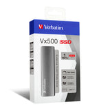 Verbatim Vx500 1 TB USB Type-C 3.2 Gen 2 (3.1 Gen 2) Sølv
