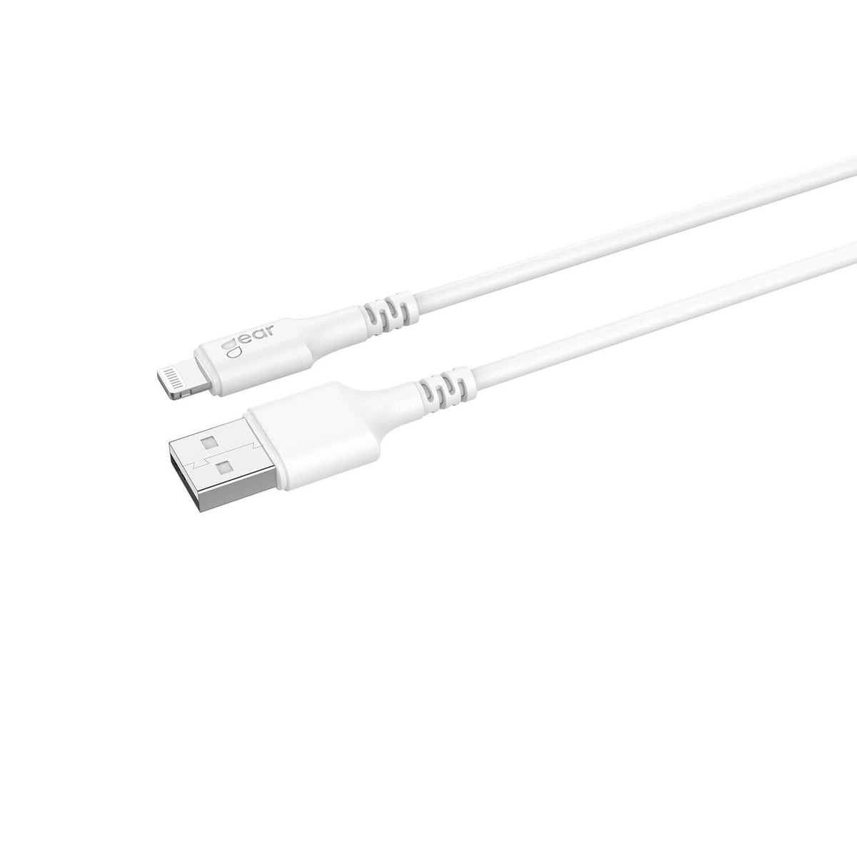 Gear Rundt ladekabel Lightning til USB-A 3m Hvid MFI