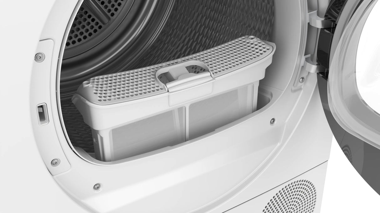 Bosch Serie 6 WQK2420LSN tørretumbler Fritstående Front-læsning 9 kg Hvid