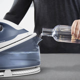 Tefal Express Optimal SV4110 2200 W 1,2 L Keramisk Express Glide Blå, Hvid