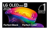 LG OLED evo AI OLED77C61LA 195,6 cm (77") 4K Ultra HD Smart TV Wi-Fi Sort