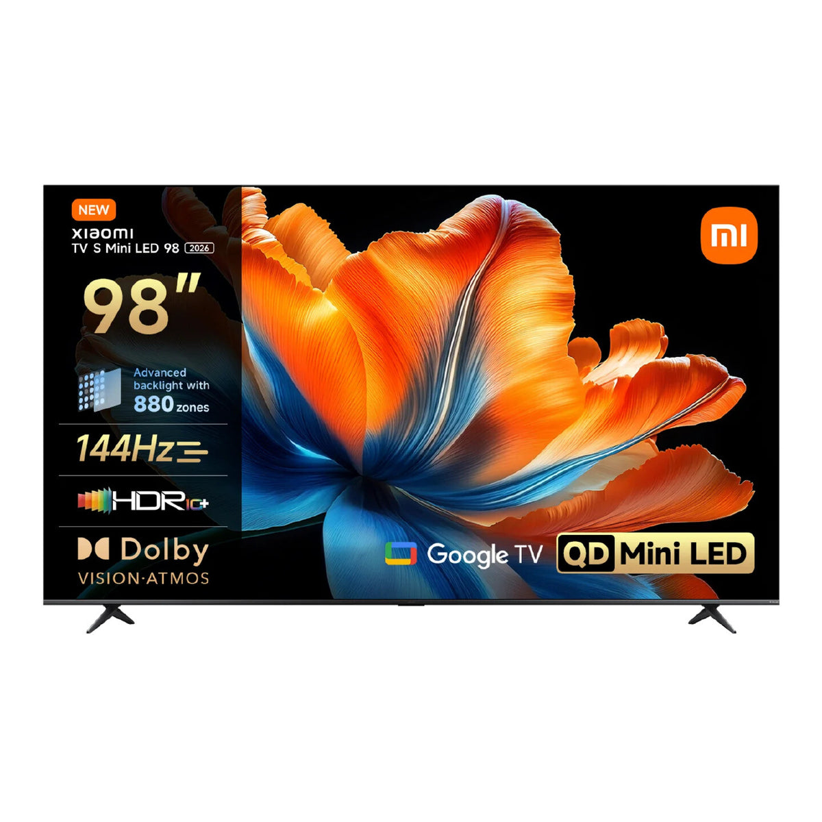 Xiaomi TV S Mini LED 98 2026 2,49 m (98") 4K Ultra HD Smart TV Wi-Fi Grå 1200 cd/m²