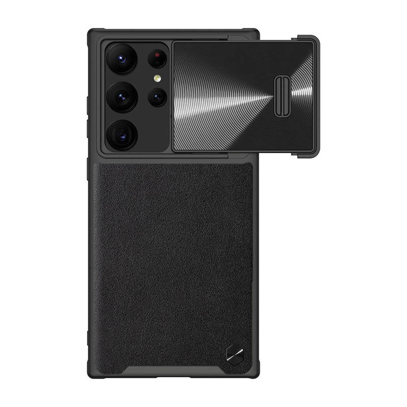 Nillkin CamShield læderhylster til Samsung Galaxy S23 Ultra (sort)