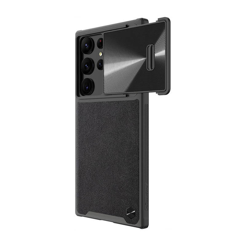 Nillkin CamShield læderhylster til Samsung Galaxy S23 Ultra (sort)