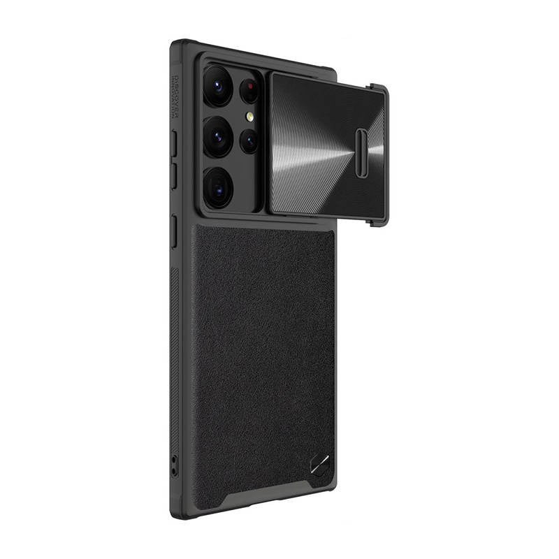 Nillkin CamShield læderhylster til Samsung Galaxy S23 Ultra (sort)