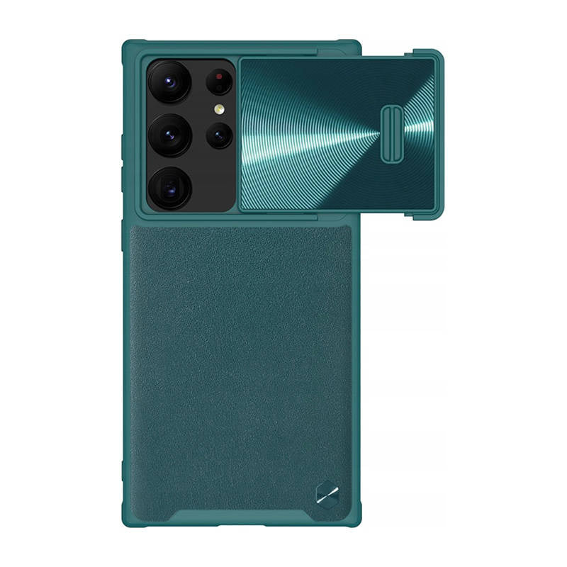 Nillkin CamShield Leather S-foder for Samsung Galaxy S23 Ultra (Exuberant Green)
