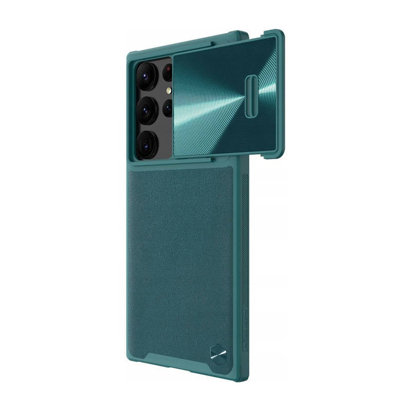 Nillkin CamShield Leather S-foder for Samsung Galaxy S23 Ultra (Exuberant Green)