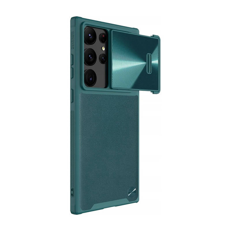 Nillkin CamShield Leather S-foder for Samsung Galaxy S23 Ultra (Exuberant Green)