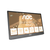 AOC T2 16T3EA computerskærm 39,6 cm (15.6") 1920 x 1080 pixel Fuld HD Sort