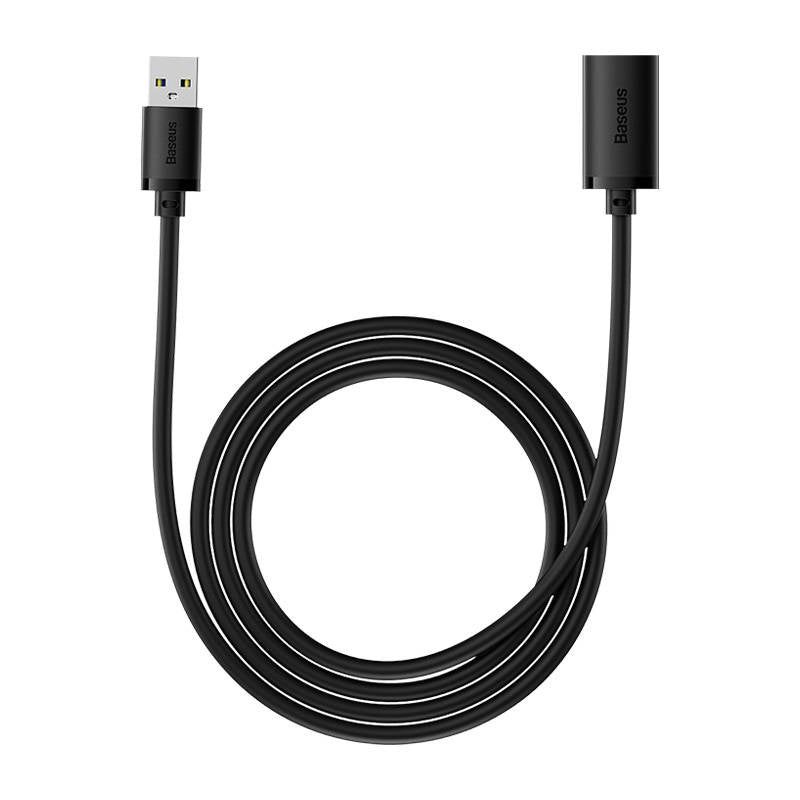 USB 3.0-forlængelseskabel Baseus mand til kvinde, AirJoy-serie, 1,5 m (sort)