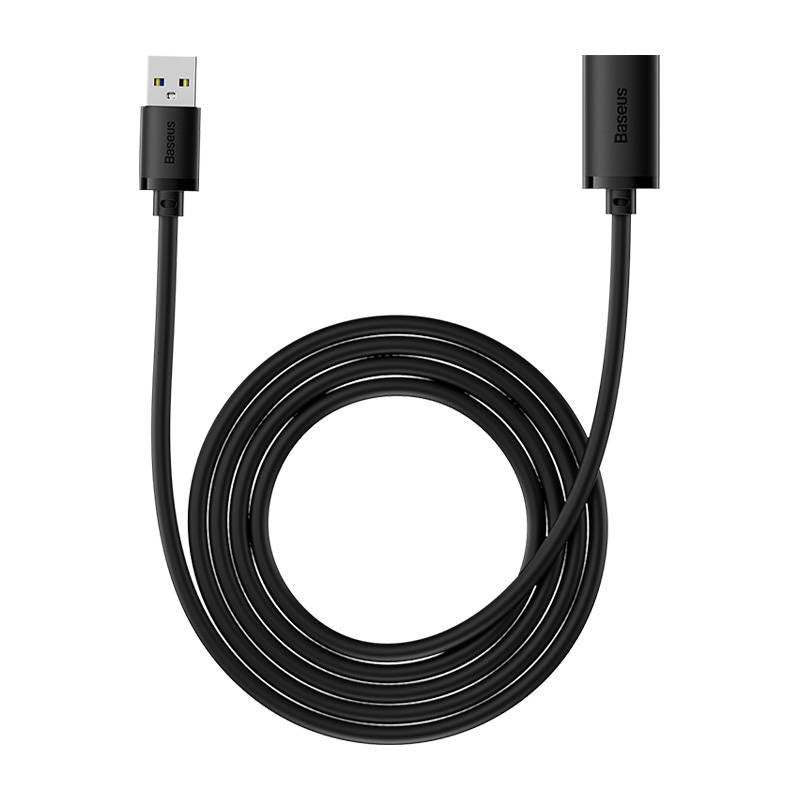 USB 3.0-udvidelseskabel Baseus mand til kvinde, AirJoy-serie, 2 m (sort)