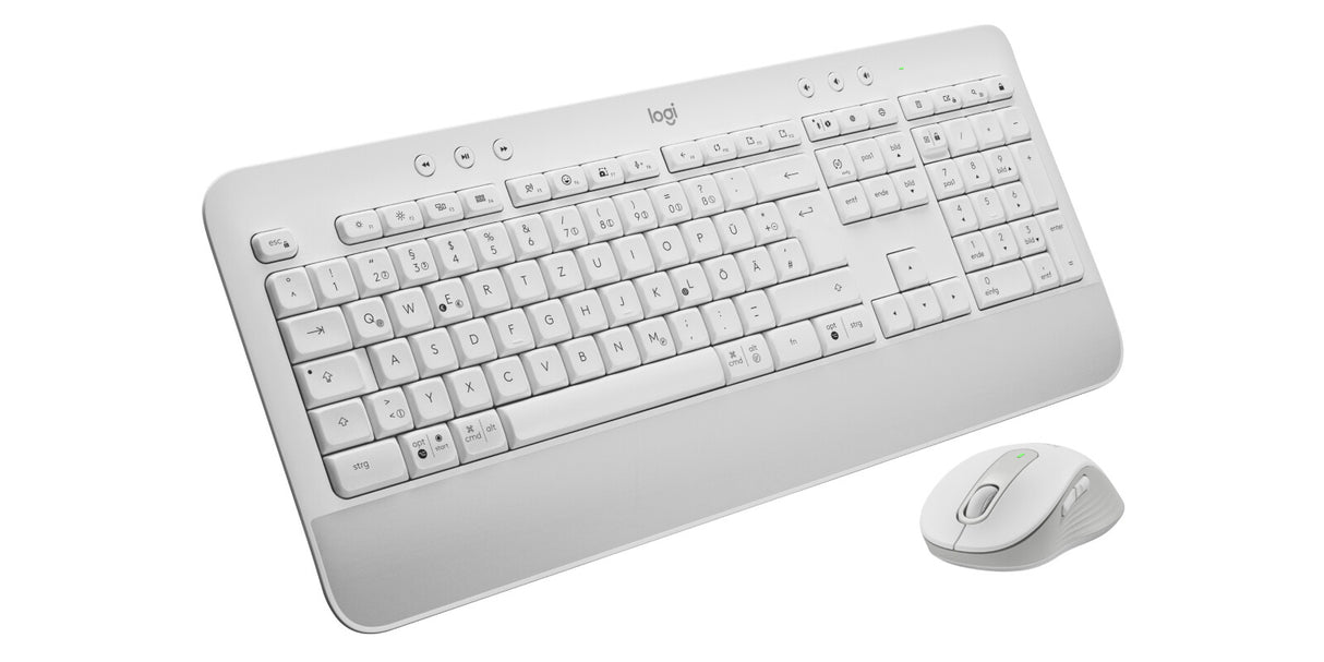 Logitech Signature MK650 Combo for Business tastatur Mus inkluderet Kontor Bluetooth QWERTZ Tysk Hvid
