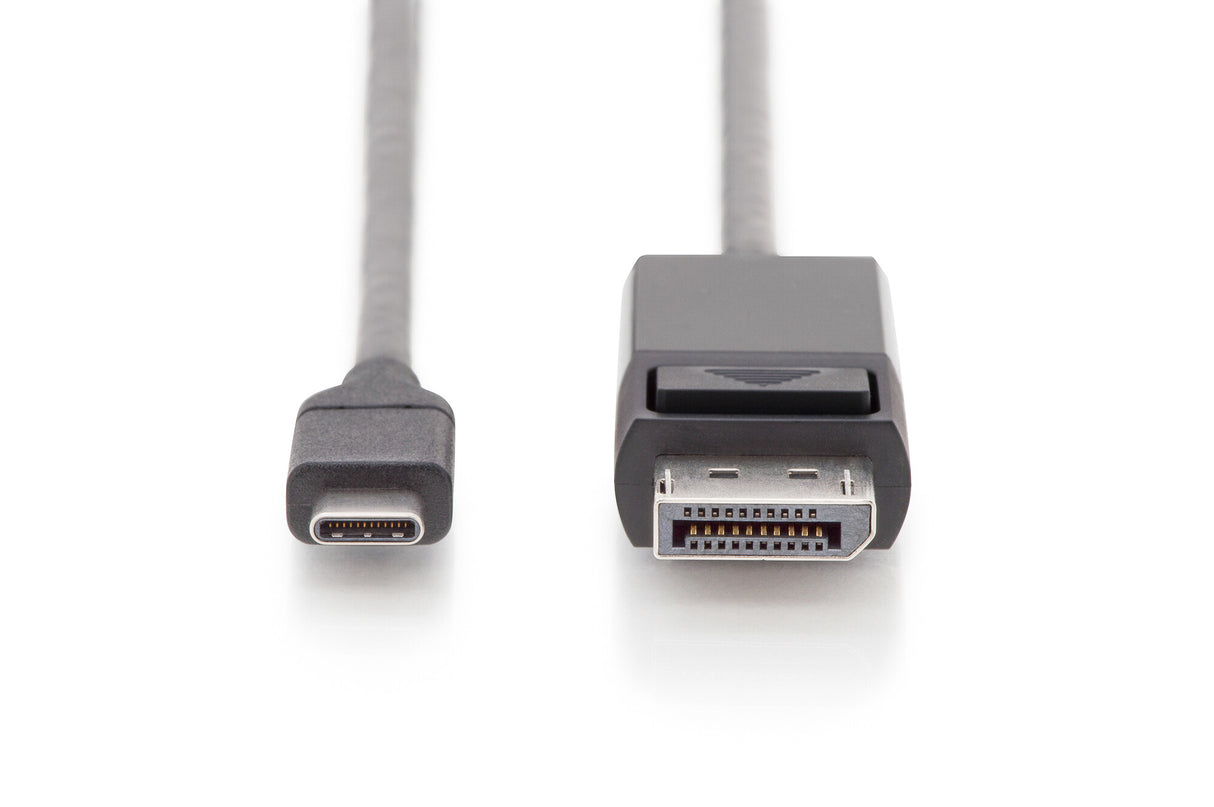 Digitus AK-300333-020-S videokabel adapter 2 m USB Type-C DisplayPort Sort